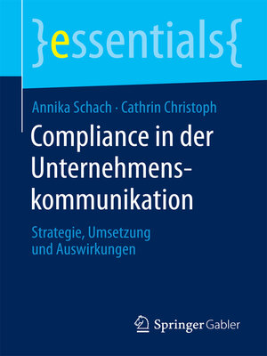 cover image of Compliance in der Unternehmenskommunikation